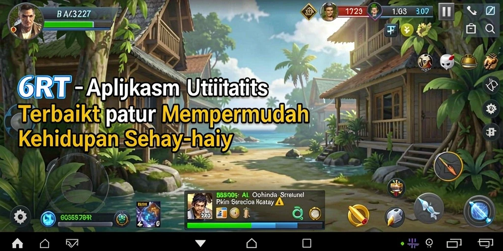 Tampilan utama 6RT dengan berbagai fitur utilitasnya.