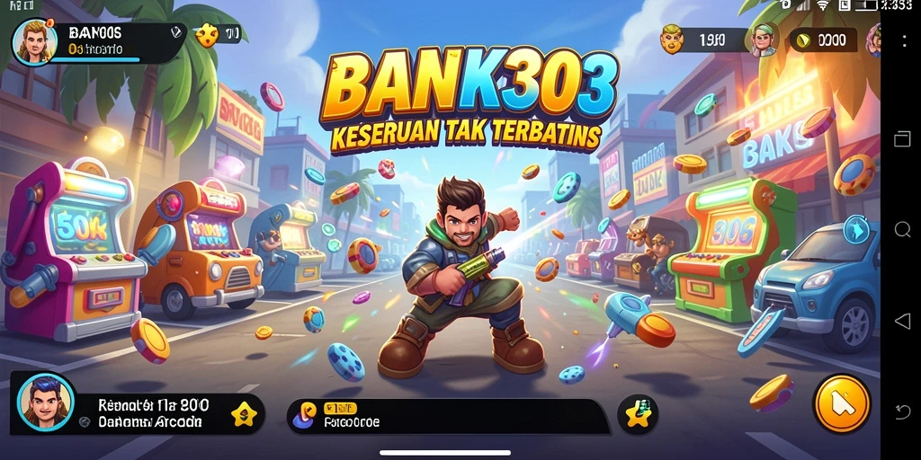 Tampilan gameplay seru BANK303 dengan grafis menarik.