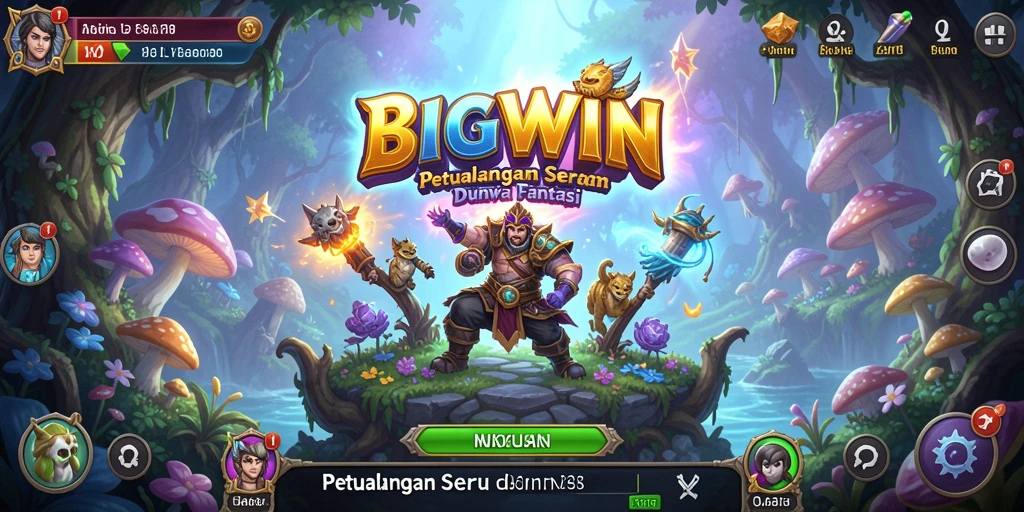 Tampilan gameplay seru dalam petualangan BIGWIN.