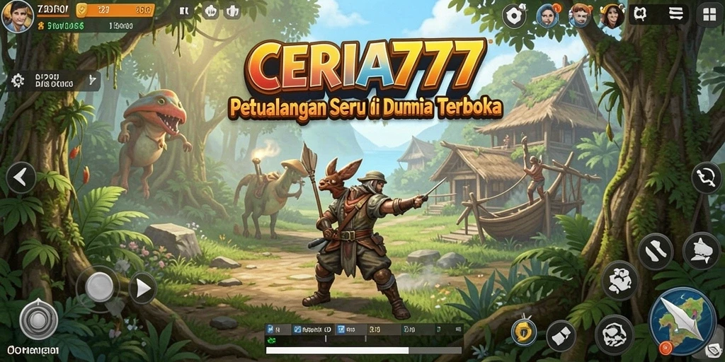 Screenshot menunjukkan petualangan seru di dunia terbuka CERIA777.