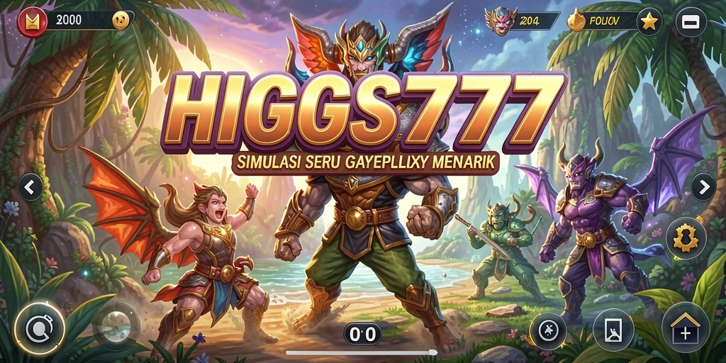 Tampilan interaktif gameplay HIGGS777 yang mengasyikkan.