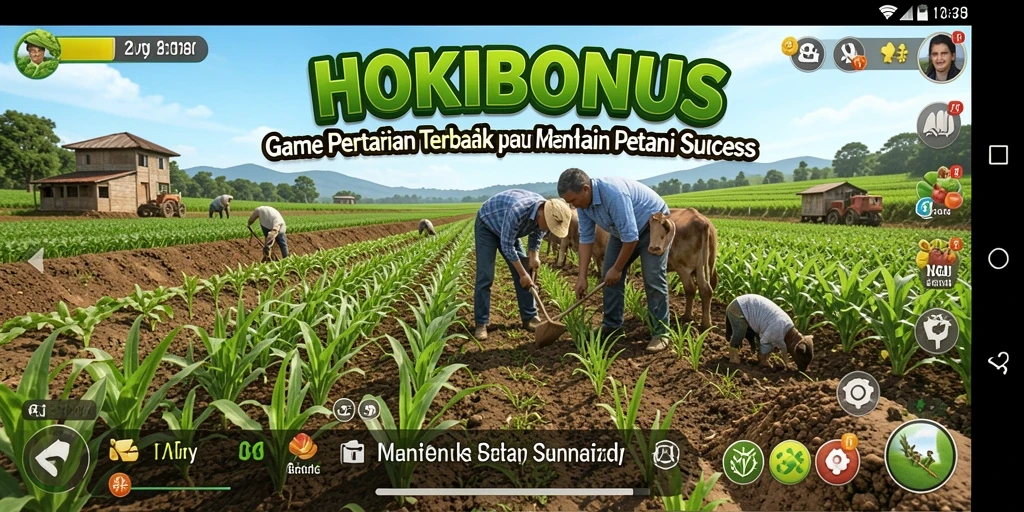 Gameplay HOKIBONUS menampilkan pertanian yang menarik dan interaktif.