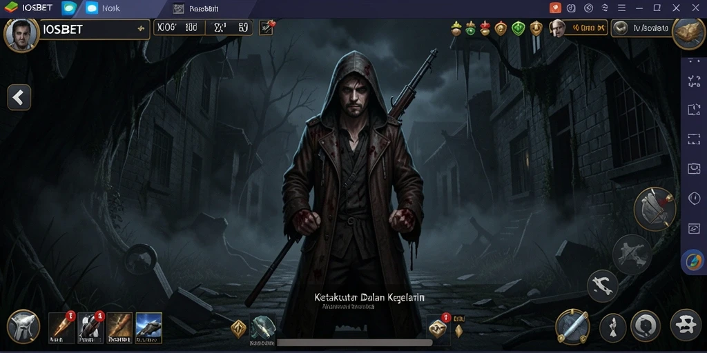 Tampilan gameplay seram dan menegangkan dari IOSBET.