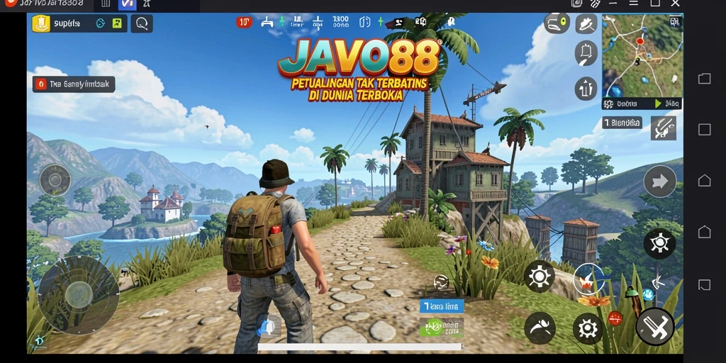Screenshot utama JAVO88 menampilkan gameplay Open World yang mengesankan.