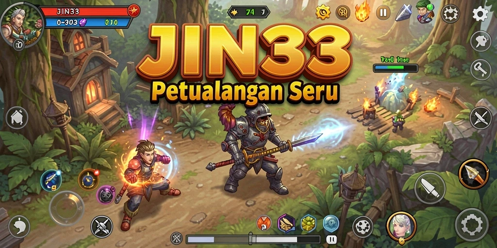 Tampilan gameplay JIN33 yang menampilkan petualangan seru dan eksplorasi.