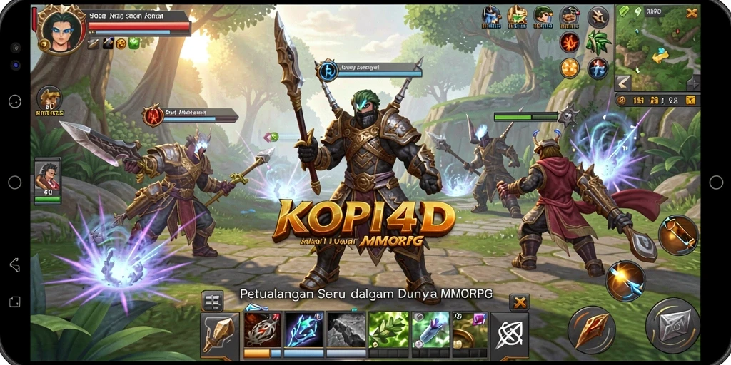 Screenshot gameplay KOPI4D yang menunjukkan petualangan seru di dunia MMORPG.