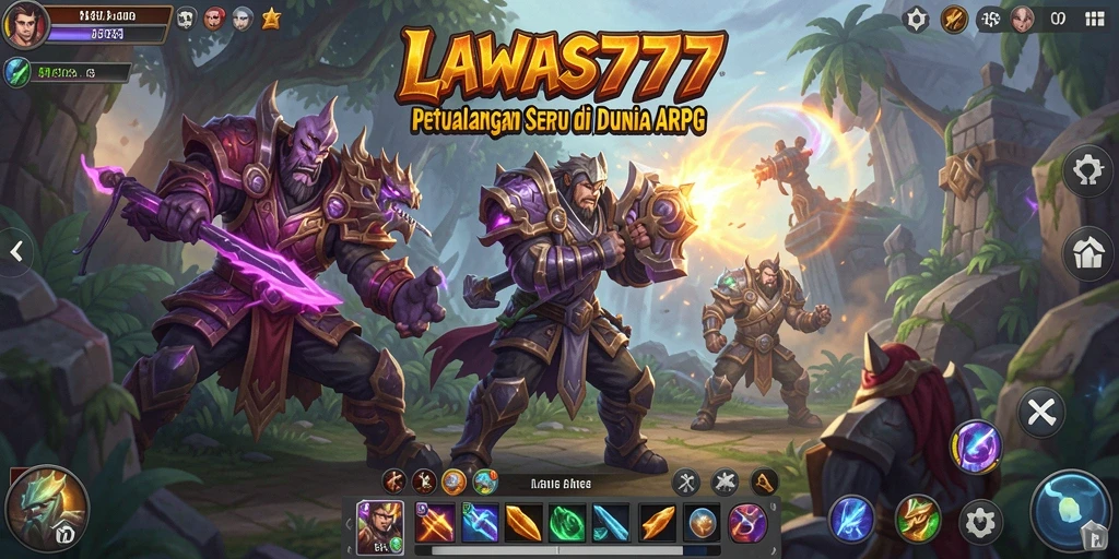 Tangkapan layar permainan LAWAS777 dengan aksi pertempuran yang seru.