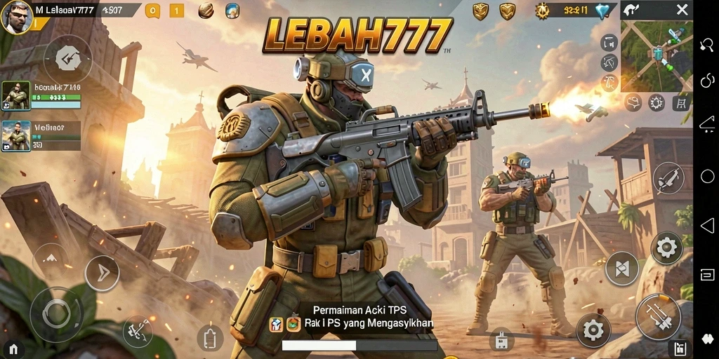 Tampilan dramatis dari pertempuran intens di LEBAH777.