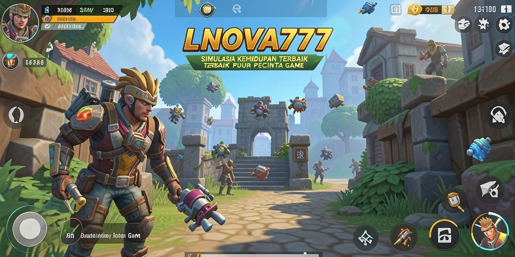 Tampilan gameplay LNOVA777 yang menakjubkan saat berinteraksi dengan karakter.