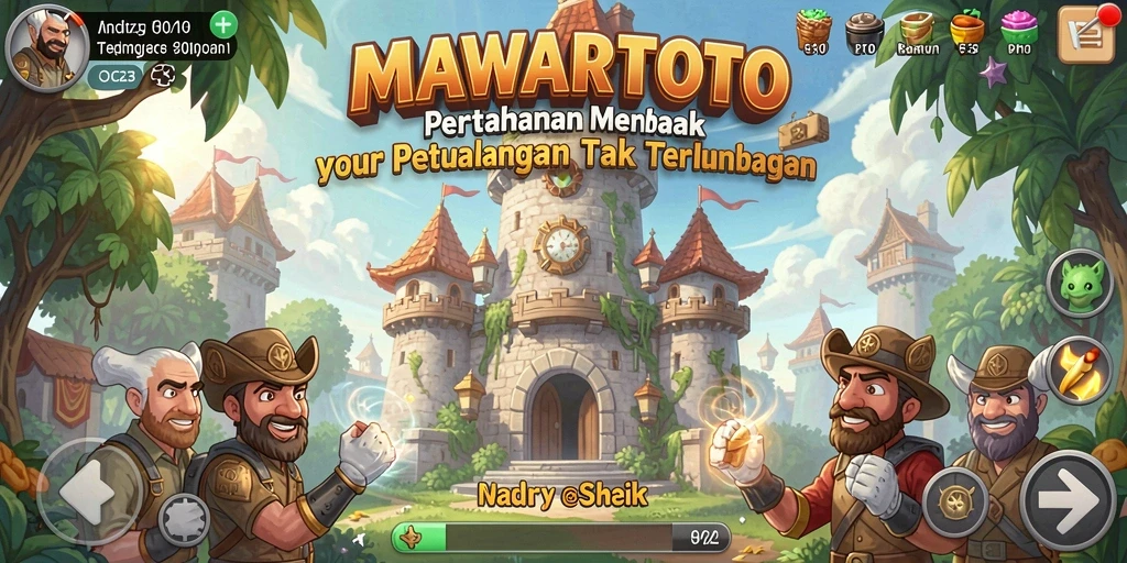 Tampilan seru gameplay Tower Defense di MAWARTOTO yang menantang.