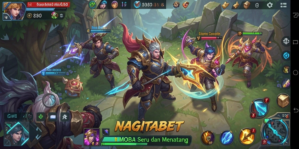 Tampilan gameplay seru dan strategis dalam NAGITABET.
