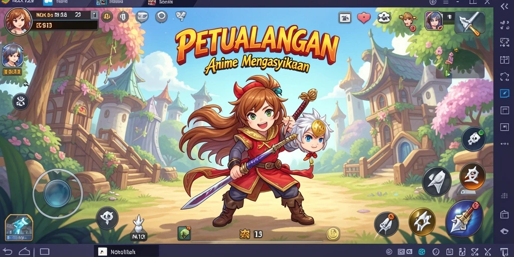 Tangkapan layar menunjukkan aksi seru dalam game NOX123.