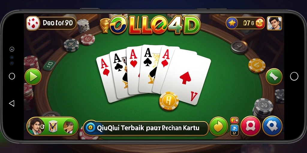 Tampilan gameplay seru dalam OLLO4D saat bermain QiuQiu.
