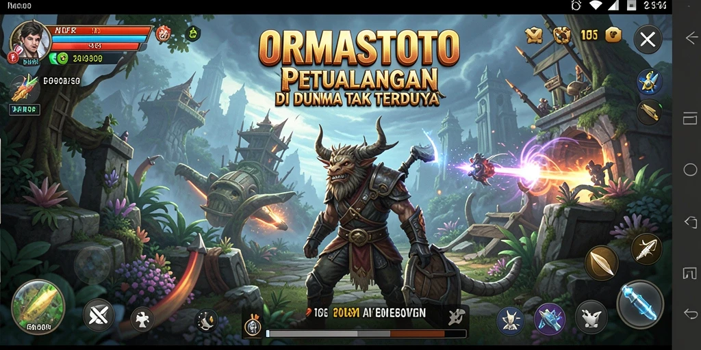 Tampilan permainan ORMASTOTO yang menakjubkan dan seru.