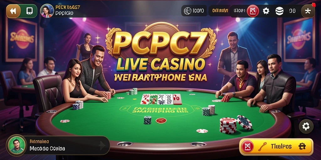 Gameplay PCPC7 yang menakjubkan dengan dealer langsung.