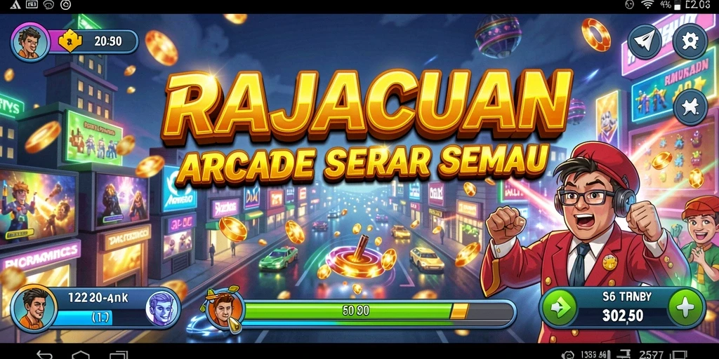 Gameplay seru dalam RAJACUAN yang menantang.