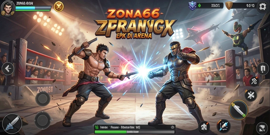 Tampilan seru dari ZONA66 dengan pertarungan yang mendebarkan.